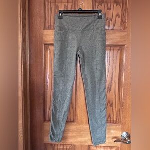 Athleta Textured Green Leggings